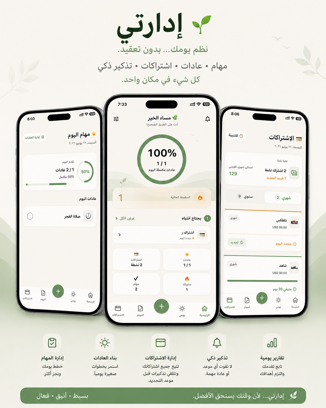 تطبيق إدارتي
