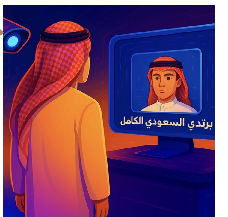 جرافيك يوضح نظام التحقق من اكتمال الزي السعودي